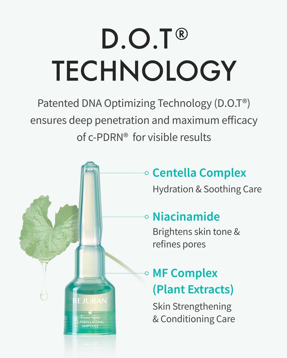 REJURAN Recover c-PDRN Lifting Ampoule - High Concentration Original PDRN Serum for Collagen Boost, Deep Hydration, Skin Soothing, Gentle Formula & Intensive Anti-Aging Korean Skincare (2ml x 14) Avelisse