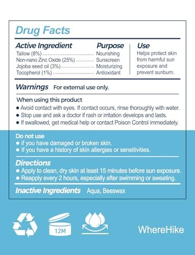 Stilip Organic Beef Tallow Sunscreen SPF 50 - Non-Toxic Zinc Oxide Mineral Sunblock, 2-in-1 Moisturizer & Sunscreen, Reef Safe, Chemical-Free, Lightweight for Sensitive Skin (2.12 oz) Avelisse
