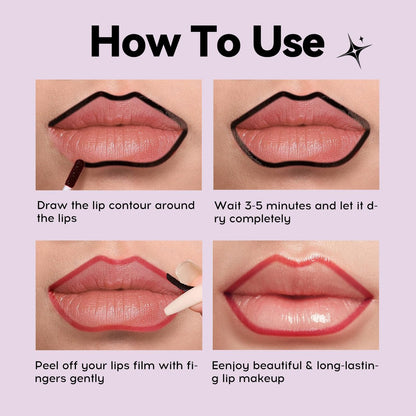 MLSMILE 4 PCS Peel Off Lip Liner Set – Long – Size: 0.48 Fl Oz (Pack of 1) – Image 7