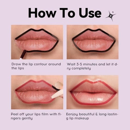 MLSMILE 4 PCS Peel Off Lip Liner Set – Long – Dimensions: 5.19 x 2.4 x 0.6 inches – Image 8