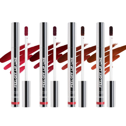 MLSMILE 4 PCS Peel Off Lip Liner Set – Long – Peel Off Technology: Apply the product, let it dry, and peel off the – Image 1