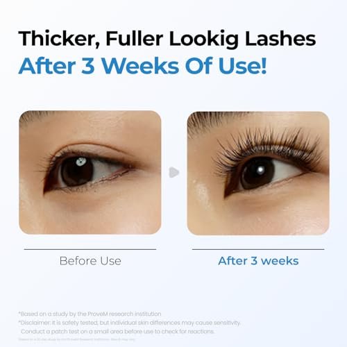 Seapuri Lashrum Eyelash Enhancing Serum – Caffeine, Peptide & Biotin for Longer, Fuller Lashes | Dual Brush for Precise & Full Application | Non-Irritating Daily Lash Growth Serum Avelisse