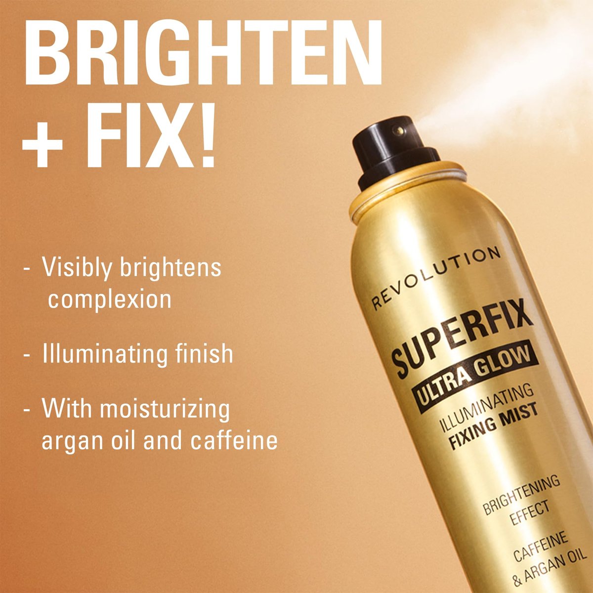 Revolution Beauty London Superfix Glow Fixing Mist - Shimmer Finish Makeup Setting Spray, Long Lasting Hold, Vegan & Cruelty-Free, 150ml Avelisse