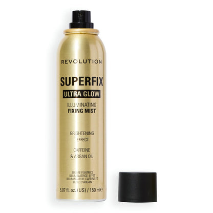 Revolution Beauty London Superfix Glow Fixing Mist - Shimmer Finish Makeup Setting Spray, Long Lasting Hold, Vegan & Cruelty-Free, 150ml Avelisse