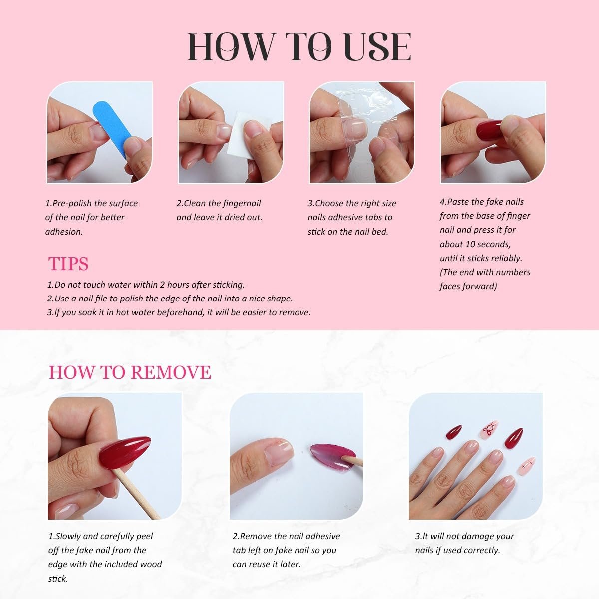 Handmade Long Square Flower Press on Nails - 3D Floral Leopard French Tip False Nails with Thick Acrylic & Multi-Layer Gel for Women DIY Art Decor (M) - görsel 17