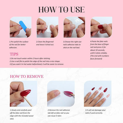 Handmade Long Square Flower Press on Nails - 3D Floral Leopard French Tip False Nails with Thick Acrylic & Multi-Layer Gel for Women DIY Art Decor (M)