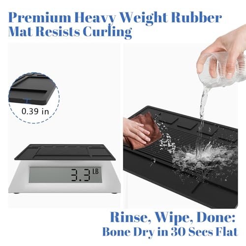 Magnetic Barber Mat for Clippers with 6 Magnets - Barber Station Organizer Tool Mat for Grooming Table Tray Avelisse