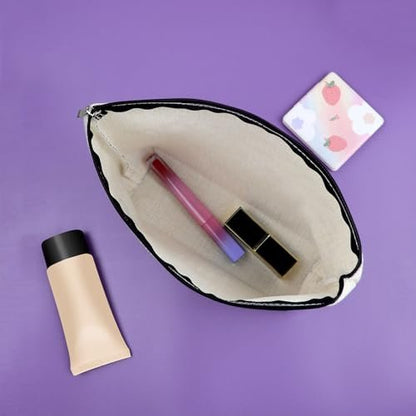 Sazuwu Silly Goose Makeup Bag – Funny Cosmetic Case for Goose Lovers, Canvas Toiletry Travel Pouch