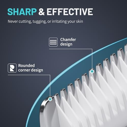 PRITECH Manscape Body Hair Trimmer – Waterproof Pubic & Ball Trimmer with Ceramic Blade, Electric Razor for Men, USB-C, Wet/Dry, Nick-Free Grooming Kit Avelisse