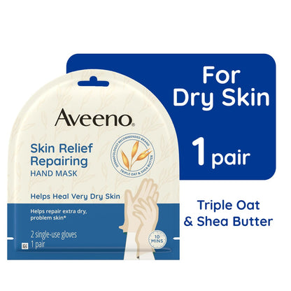 Aveeno Sensitive Skin Essentials Gift Set - Daily Moisturizing Lotion, Body Wash, Makeup Removing Wipes, & Skin Relief Hand Mask, 4-Piece Set Avelisse