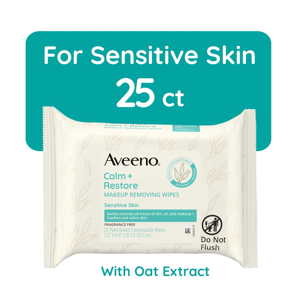 Aveeno Sensitive Skin Essentials Gift Set - Daily Moisturizing Lotion, Body Wash, Makeup Removing Wipes, & Skin Relief Hand Mask, 4-Piece Set Avelisse