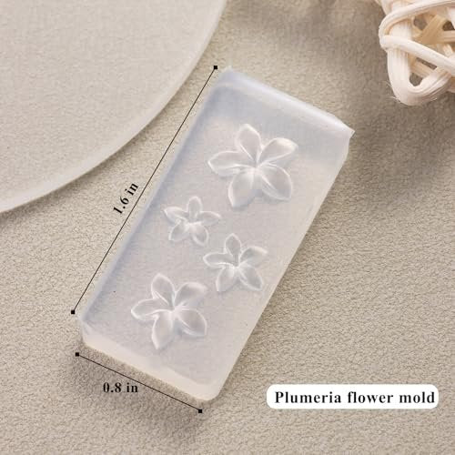 FSpronail Silicone Nail Molds - 2 Pack Reusable Clear 3D Flower Nail Art Templates with Carving Pen for Cherry Blossom, Plumeria, Hibiscus Design - görsel 14