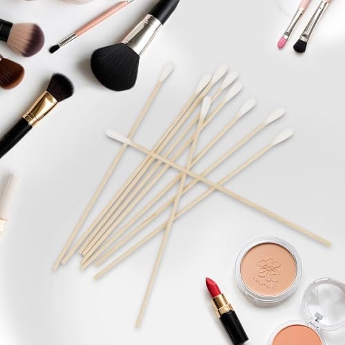 Vaincre 300PCS Long Cotton Swabs - 6 Inch Cleaning Cotton Swab Buds with Wooden Sticks, Microblading Eyeshadow Tip Applicators, Microswabs Swabsticks for Dogs Makeup Nail Art Tattoo Permanent Supplies - görsel 8