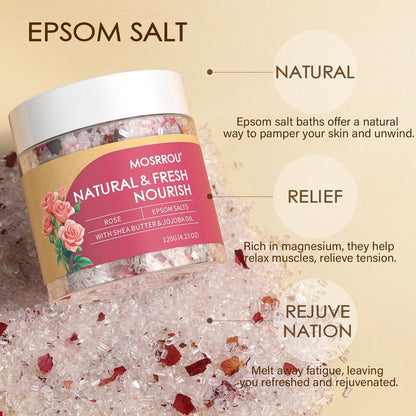 MOSRROU Epsom Bath Salts Gift Set - 6 Relaxing Scents for Women: Lavender, Eucalyptus, Rose, Lemon, Tea Tree, Peppermint - Perfect Bath Gift for Mom on Birthday, Mother's Day, Christmas Avelisse