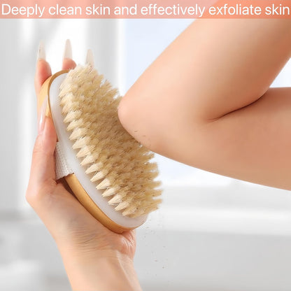 LONGCO Natural Bristle Dry Brush for Body - – Color: Nature – Image 8