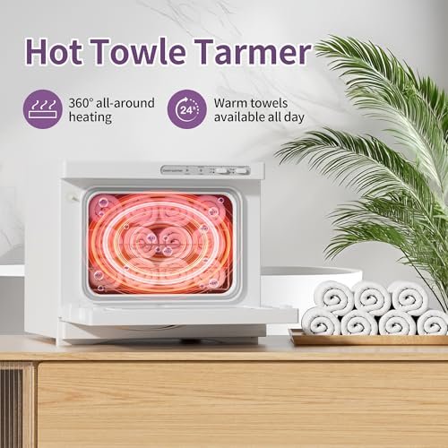 Dress Vous 8L Hot Towel Warmer for Facials, Spa & Home Use – White Avelisse