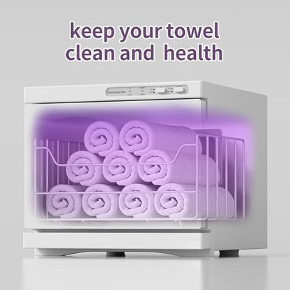 Dress Vous 8L Hot Towel Warmer for Facials, Spa & Home Use – White Avelisse
