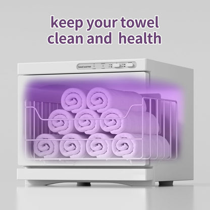 Dress Vous 8L Hot Towel Warmer for Facials, Spa & Home Use – White Avelisse