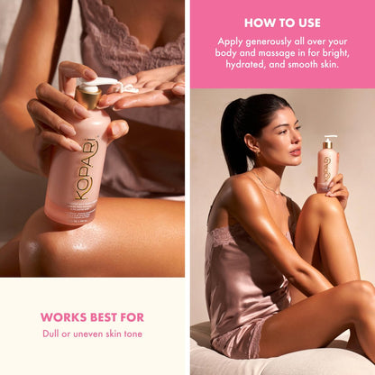 Kopari Brightening Silk Body Cream with 2% Niacinamide, AHAs & Kakadu Plum – Hydrating Body Lotion for Radiant, Even Skin Tone, Lightweight, Fast-Absorbing, Juicy Pink Guava Scent, 6.7 oz Avelisse