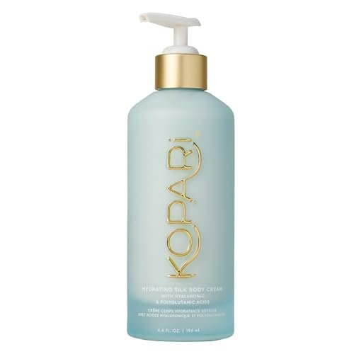 Kopari Hydrating Silk Body Cream – Long Lasting Moisturizer with Hyaluronic & Polyglutamic Acids, Lightweight Silky Texture, Sweet Coconut Milk Scent, 6.7 oz Avelisse