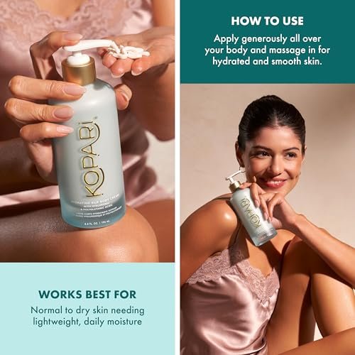 Kopari Hydrating Silk Body Cream – Long Lasting Moisturizer with Hyaluronic & Polyglutamic Acids, Lightweight Silky Texture, Sweet Coconut Milk Scent, 6.7 oz Avelisse