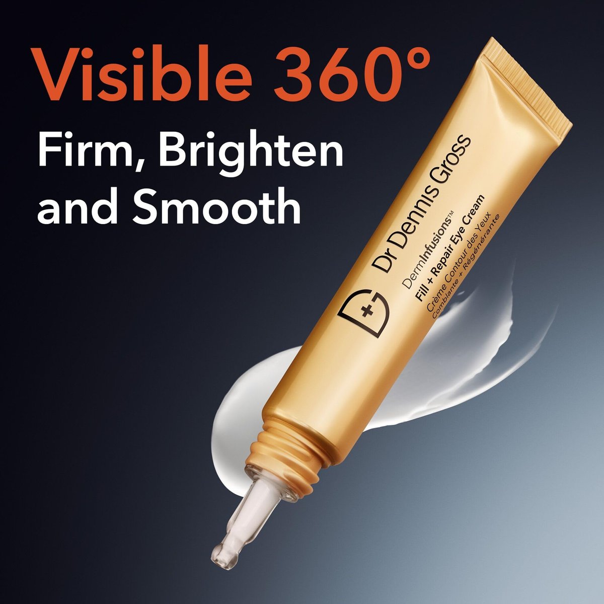 Dr Dennis Gross DermInfusions Fill + Repair Eye Cream – Hydrating & Brightening Treatment for Dark Circles, Fine Lines & Wrinkles, Firms & Smooths 360° Eye Area, 0.5 Oz Avelisse