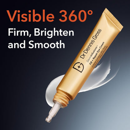 Dr Dennis Gross DermInfusions Fill + Repair Eye Cream – Hydrating & Brightening Treatment for Dark Circles, Fine Lines & Wrinkles, Firms & Smooths 360° Eye Area, 0.5 Oz Avelisse