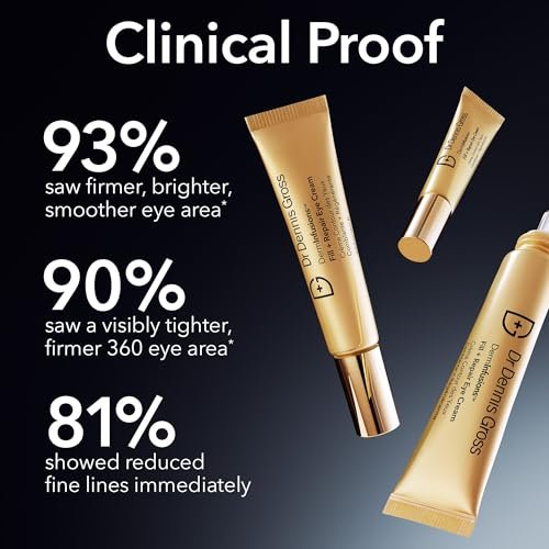 Dr Dennis Gross DermInfusions Fill + Repair Eye Cream – Hydrating & Brightening Treatment for Dark Circles, Fine Lines & Wrinkles, Firms & Smooths 360° Eye Area, 0.5 Oz Avelisse