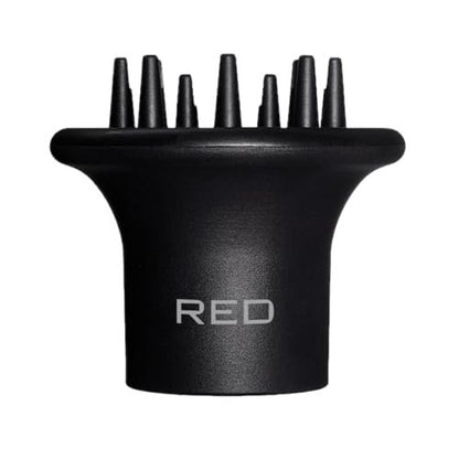 Red by Kiss Hair Dryer Diffuser – Heavy Duty Rubber Grip, Long Prongs for Volume & Root Drying, Compact Design Fits Most Dryers