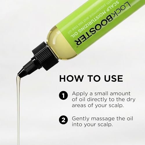 Style Factor LockBOOSTER Scalp Moisturizing Oil – Lightweight Hydration with Peppermint & Tea Tree Oil for Revitalizing Braids, Locs & Twists – Soothes, Nourishes and Supports Scalp Care – 4 oz Avelisse