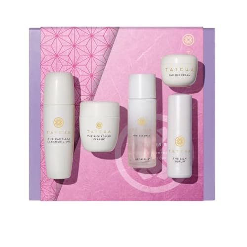 Tatcha The Starter Ritual Set – Nourishing for Combo to Dry Skin | 2-Week Introductory Skincare Kit ($140 Value) Avelisse