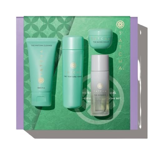 Tatcha The Starter Ritual Set - Pore-Refining & Clarifying 2-Week Introductory Kit for Combo to Oily Skin, $92 Value Avelisse