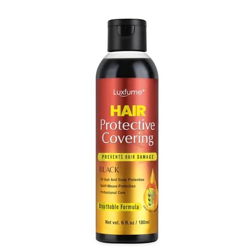 Luxfume Quick Weave Protective Shield - Black, 6 oz - Hair Weave Glue for Quick Dry, Protective Liquid Cap for Hair & Scalp - görsel 2