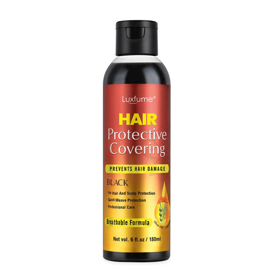 Luxfume Quick Weave Protective Shield - Black, 6 oz - Hair Weave Glue for Quick Dry, Protective Liquid Cap for Hair & Scalp