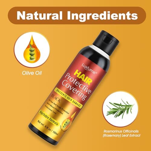 Luxfume Quick Weave Protective Shield - Black, 6 oz - Hair Weave Glue for Quick Dry, Protective Liquid Cap for Hair & Scalp - görsel 12
