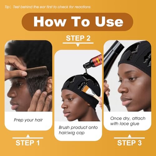 Luxfume Quick Weave Protective Shield - Black, 6 oz - Hair Weave Glue for Quick Dry, Protective Liquid Cap for Hair & Scalp - görsel 6