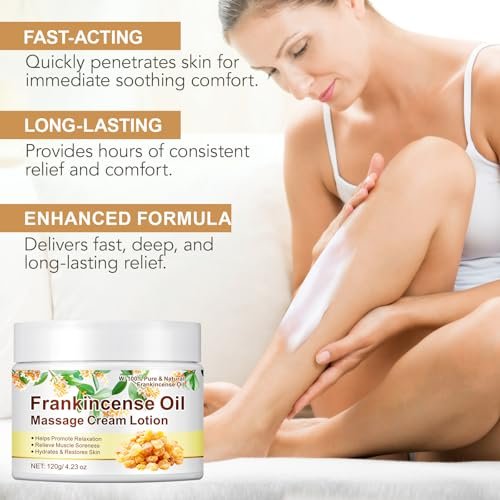 Frankincense Balm for Anti-Aging, Muscle Support – Deep Moisturizing Frankincense Cream for Sensitive Skin, Dry Skin – Skincare Moisturizer for Men & Women - görsel 8