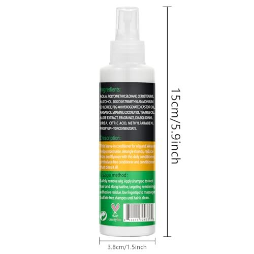 Goiple Wig Milk Spray for Synthetic Hair - Leave-In Conditioner & Detangler (2-Pack, 1.7 Fl Oz Each) - Hydrates & Replenishes for Easy Combing - görsel 18