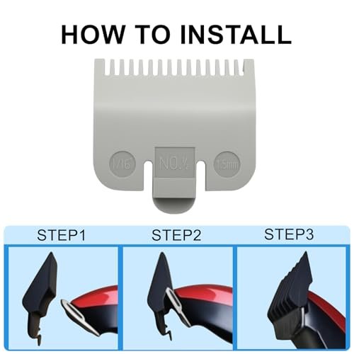 Compatible Wahl Clipper Guards Set - 1.5mm #3137-101 & #1/16'' Replacement Guide Combs, 2-Pack - görsel 8