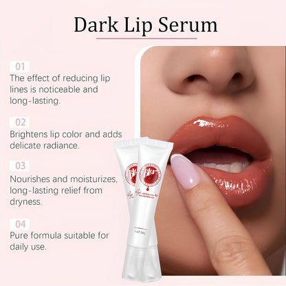 Jinshane Lip Serum with Vitamin Extract – Dark Lip Lightening Treatment for Smokers & Non-Smokers, Lip Brightener Fade Cream, 2-Pack