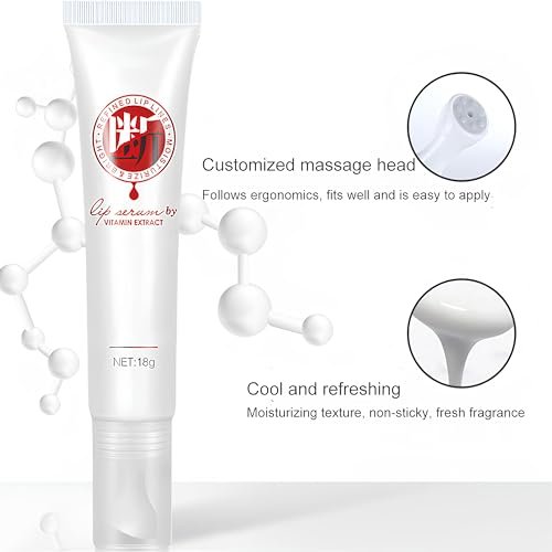 Jinshane Lip Serum with Vitamin Extract – Dark Lip Lightening Treatment for Smokers & Non-Smokers, Lip Brightener Fade Cream, 2-Pack - görsel 10