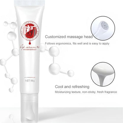 Jinshane Lip Serum with Vitamin Extract – Dark Lip Lightening Treatment for Smokers & Non-Smokers, Lip Brightener Fade Cream, 2-Pack