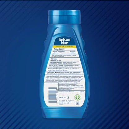 Selsun Blue Itchy Dry Scalp Anti-Dandruff Shampoo, Extra-Hydrating Formula with Pyrithione Zinc 1%, 11 fl. oz. (Pack of 2) Avelisse
