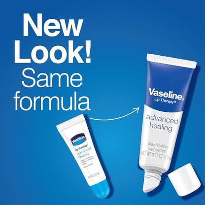 Vaseline Intensive Care Unscented Advanced Repair Lotion + Professional Lip Therapy Tube