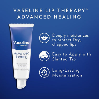 Vaseline Intensive Care Unscented Advanced Repair Lotion + Professional Lip Therapy Tube