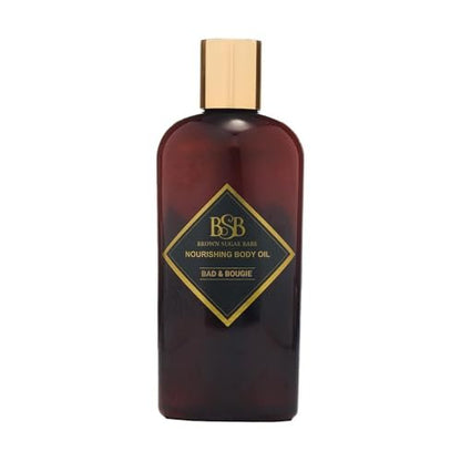 Brown Sugar Babe Bad and Bougie Body Oil – Nourishing Grape Seed & Sweet Almond Scented Oil for Women, 4 oz Avelisse