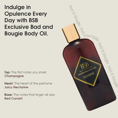 Brown Sugar Babe Bad and Bougie Body Oil – Nourishing Grape Seed & Sweet Almond Scented Oil for Women, 4 oz Avelisse