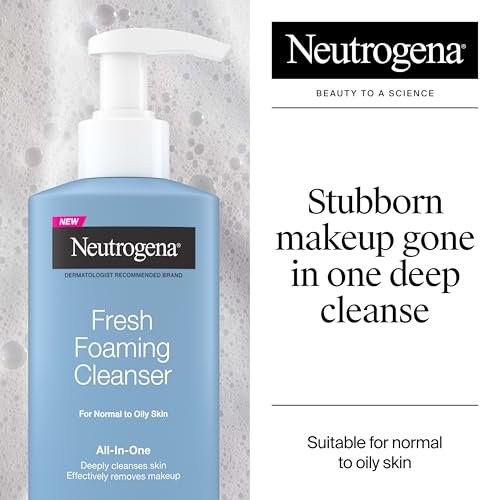 Neutrogena Fresh Foaming Facial Cleanser - All-In-One Makeup Remover Face Wash for Normal to Oily Skin, Soap-Free, Non-Comedogenic, 8.5 fl. oz - görsel 4