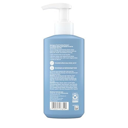 Neutrogena Fresh Foaming Facial Cleanser - All-In-One Makeup Remover Face Wash for Normal to Oily Skin, Soap-Free, Non-Comedogenic, 8.5 fl. oz