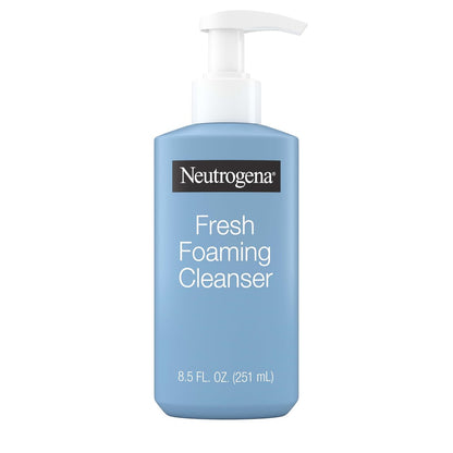 Neutrogena Fresh Foaming Facial Cleanser - All-In-One Makeup Remover Face Wash for Normal to Oily Skin, Soap-Free, Non-Comedogenic, 8.5 fl. oz